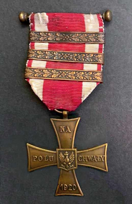 Cross of Valour with three bars awarded to Gen. J. Haller