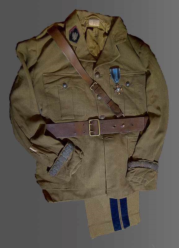 Uniform of Gen. W. Sikorski, recovered from his crashed plane