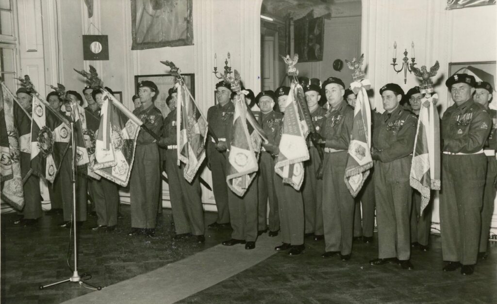 Laying up of Regimental Colours in the Institute - 10.07.1947