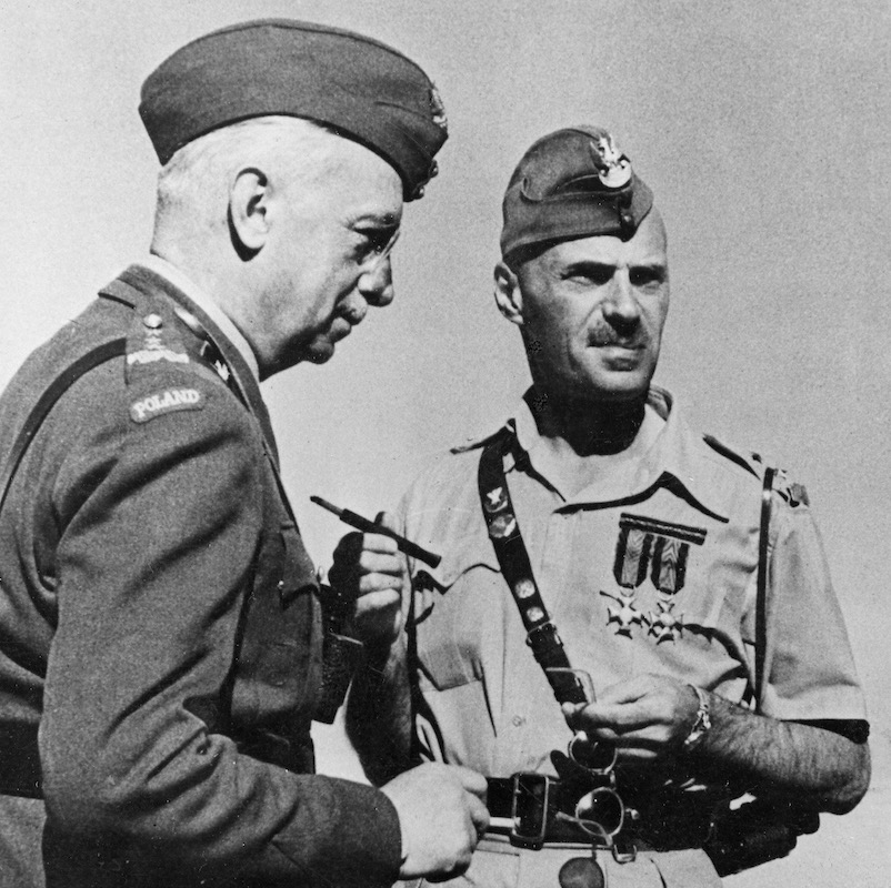 Gen. K. Sosnkowski with Lt. Gen. W. Anders